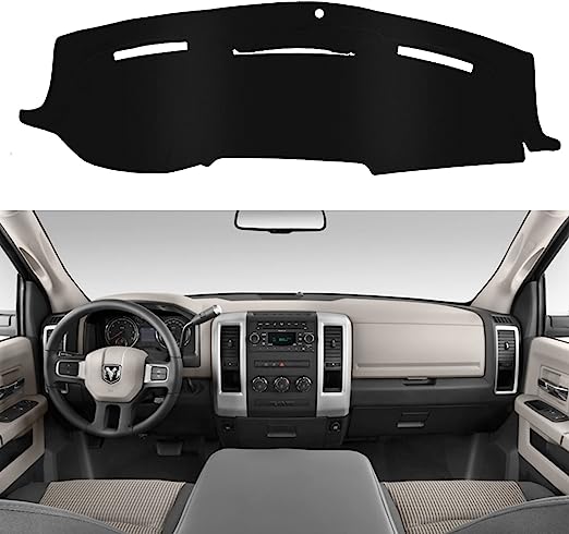 Photo 1 of .SHINEHOME Dash Cover Mat Compatible with 2010 2011 2012 2013 2014 2015 2016 2017 2018 Dodge Ram 1500 2500 3500 Accessories Dashboard Cover Pad Carpet Dash Board Protector Sunshield Cover
