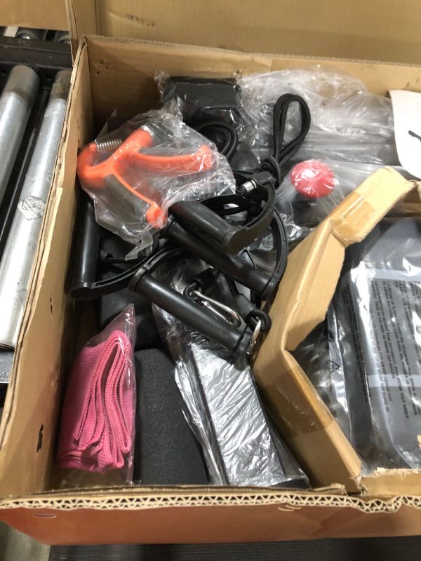 Photo 1 of ELASLE Adjustable Weight Bench - Steel Workout Bench with Flat, Incline, Vertical, Decline Settings for Bench Press, Strength Training, Work Out - Ergonomic Design - Home Gym Equipment