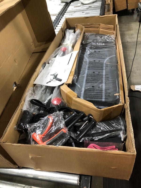 Photo 1 of ELASLE Adjustable Weight Bench - Steel Workout Bench with Flat, Incline, Vertical, Decline Settings for Bench Press, Strength Training, Work Out - Ergonomic Design - Home Gym Equipment