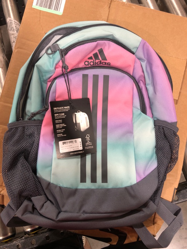 Photo 2 of adidas Back to School BTS Creator Backpack, Gradient Rose Tone Pink/Onix Grey, One Size One Size Gradient Rose Tone Pink/Onix Grey