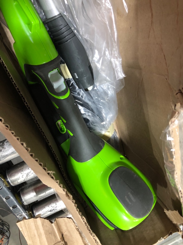 Photo 3 of  Greenworks 40V 8.5 inch Cordless Pole Saw with Hedge Trimmer Attachment, Battery Not Included PSPH40B00 