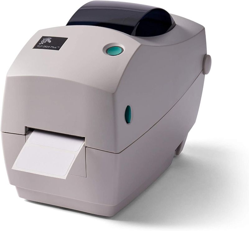 Photo 1 of  ZEBRA TLP2824 Plus Thermal Transfer Desktop Monochrome Printer Print Width of 2 in Serial and USB Port Connectivity 282P-101110-000 