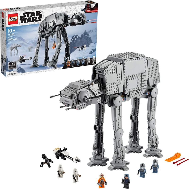 Photo 1 of  LEGO Star Wars at-at Walker 75288 Building Toy, 40th Anniversary Collectible Figure Set, Room Décor, Gift Idea for Kids, Boys & Girls with 6 Minifigures 