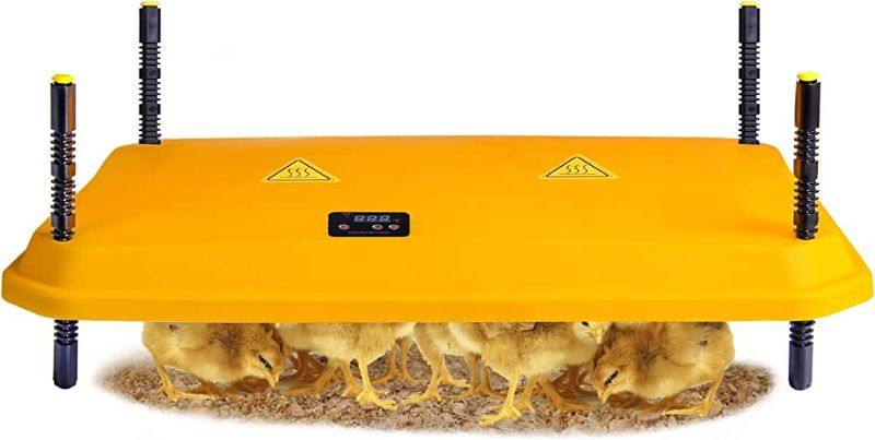 Photo 1 of 16"x24"Chick Brooder Heating Plate, Chicken Brooder Heater with Temperature Display, Adjustable Height for Baby Chick Duckling, Like Mother Hen Brooder Plate for Up to 50 Chicks- 66 Watts