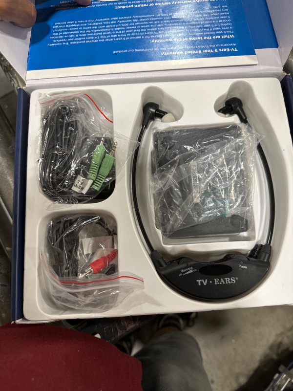 Photo 2 of TV Ears Original Wireless Headsets System, TV Hearing Aid Devices works best with Analog TV's, Hearing Assistance, TV Listening Headphones for Seniors and Hard of Hearing. Voice Clarifying, Doctor Recommended - 11641