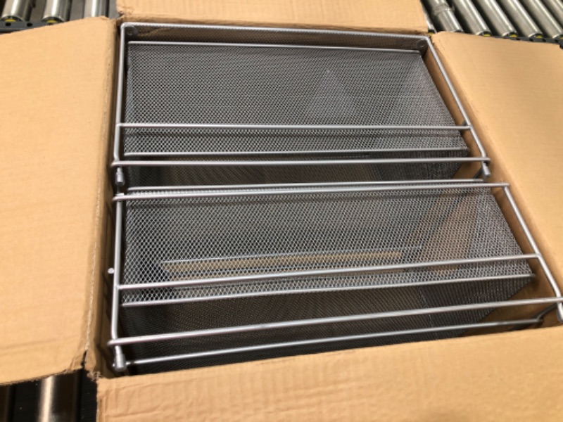 Photo 1 of  Sorbus Cabinet Organizer Set Silver Mesh 