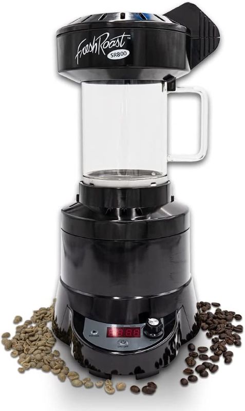 Photo 1 of  Fresh Roast SR800 Automatic Coffee Bean Roaster | Roast Coffee At Home | Variable Heat Settings | Convection Fan Control | Digital Status Display | Speed Roasting System | The Freshest Roast On Earth 