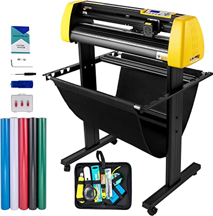 Photo 1 of VEVOR Upgrade Vinyl Cutter Machine, 34 inch Paper Feed Cutting Plotter, Automatic Camera Contour Cutting LCD Screen Printer w/Stand Adjustable Force and Speed for Sign Making Plotter Cutter