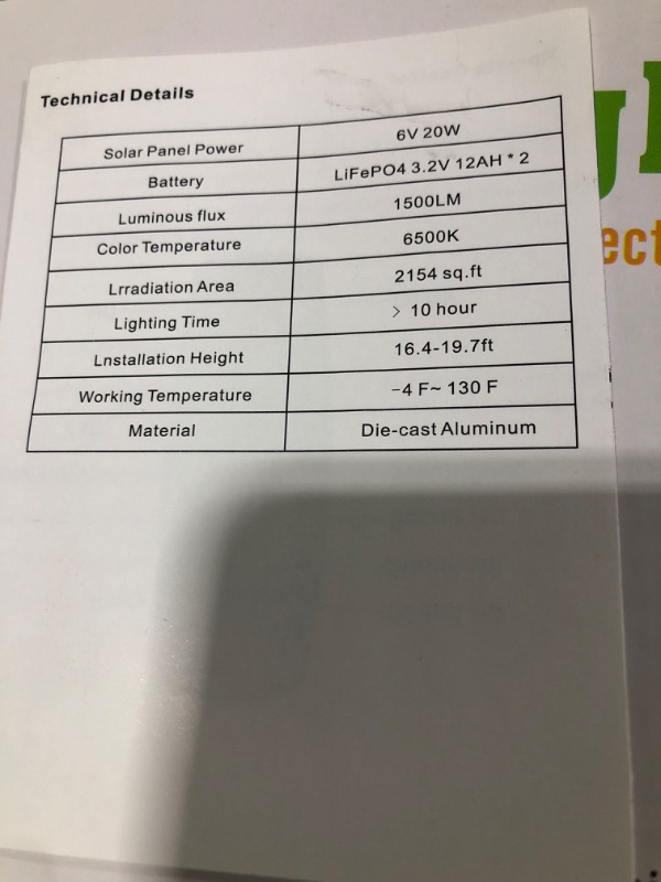 Photo 4 of solar light private street lamp without electricity solar powered