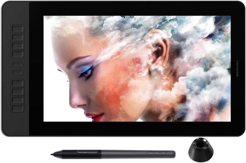 Photo 1 of  GAOMON PD1561 Screen Drawing Tablet with 10 Shortcut Keys Tilt-Support Battery-Free Pen -15.6'' IPS HD Pen Display with Adjustable Stand 
