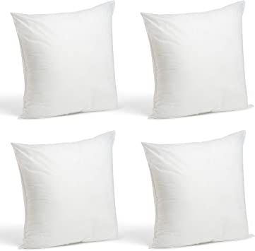 Photo 1 of 4 PACK WHITE FILLER PILLOWS 18" X 18"