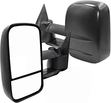 Photo 1 of AERDM New Pair Towing Mirrors Manual Operated Textured Black Telescoping Trailer Side Mirrors Fit Chevy/GMC/Cadillac Silverado Sierra Avalanche Suburban Tahoe Yukon XL Escalade EXT ESV
