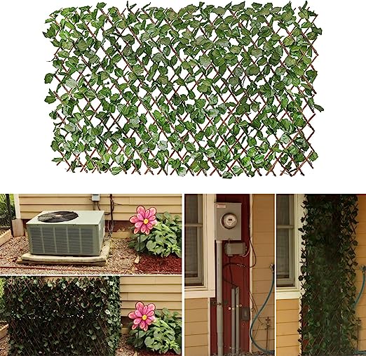 Photo 1 of  Verseo Faux Ivy Greenery Yard Decoration, Ivy Hedge Privacy Screen, Expandable (1 Piece)
