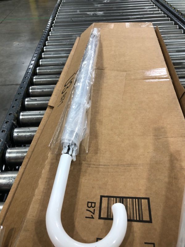 Photo 1 of Amazon Basics Clear Bubble Umbrella, Round, 34.5 inch
