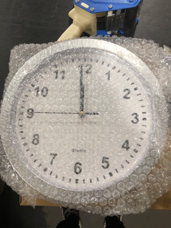 Photo 2 of 10" x 10" Hidden Safe Wall Clock, Silver