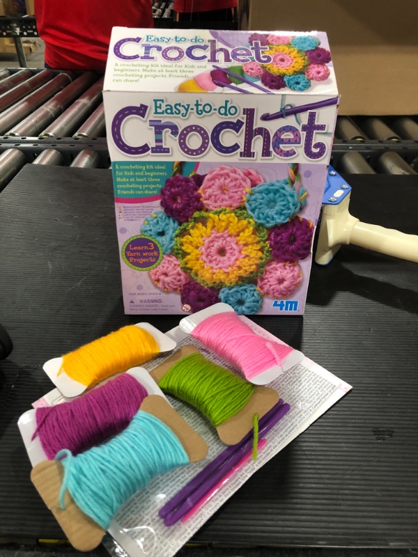 Photo 2 of 4M 3625 Easy-To-Do Crochet Kit - DIY Arts & Crafts Yarn Gift for Kids & Teens, Boys & Girls