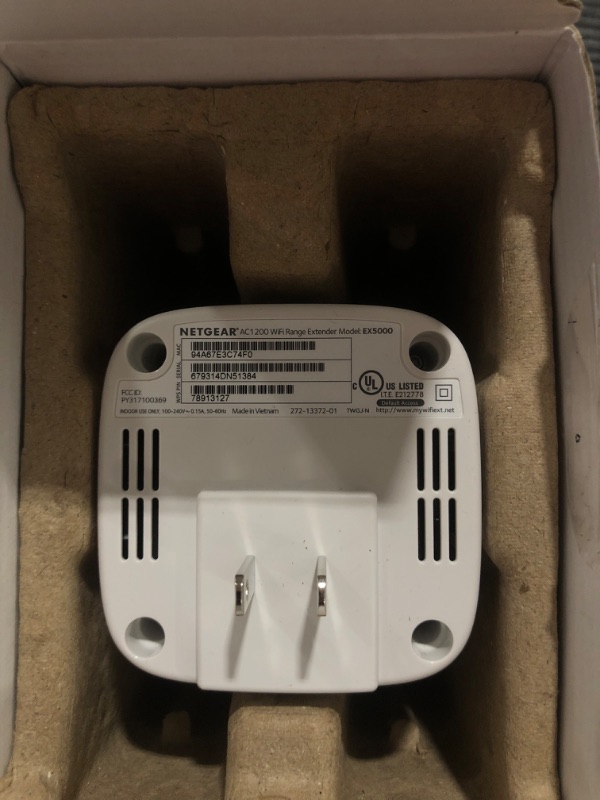Photo 1 of NETGEAR WiFi Range Extender EX5000 - Coverage up to 1500 Sq.Ft. and 25 Devices, WiFi Extender AC1200