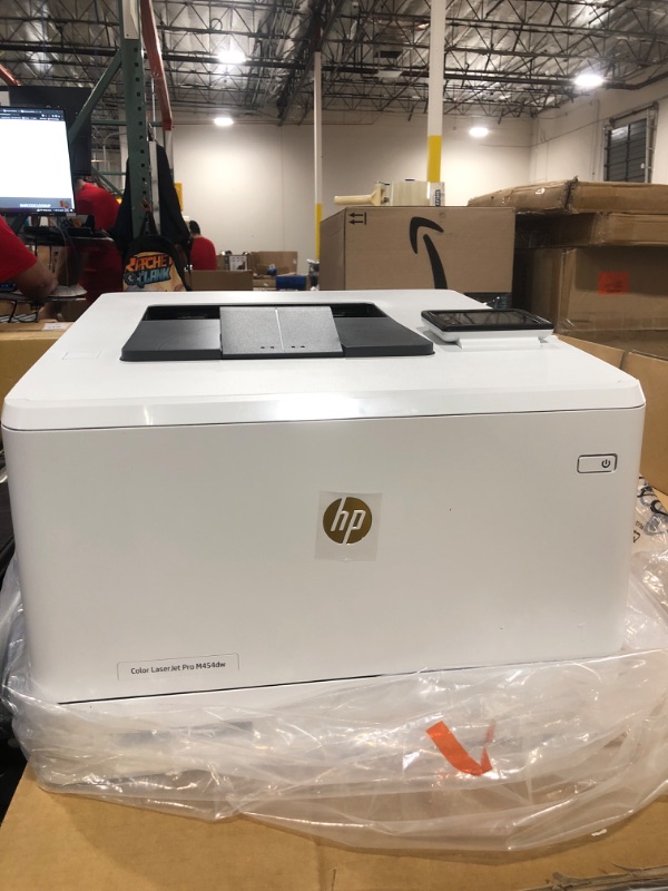 Photo 3 of HP Color LaserJet Pro M454dw Printer (W1Y45A) ,White