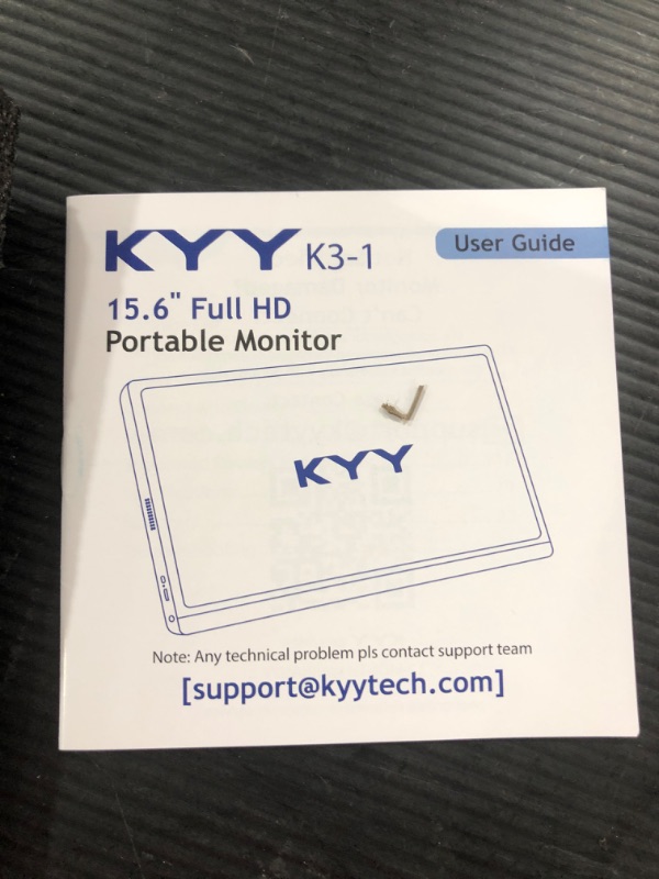 Photo 7 of KYY Portable Monitor 15.6inch 1080P FHD USB-C Laptop Monitor HDMI Computer Display HDR IPS Gaming Monitor w/Premium Smart Cover & Speakers, External Monitor for Laptop PC Mac Phone PS4 Xbox Switch