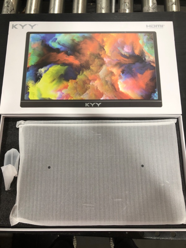 Photo 1 of KYY Portable Monitor 15.6inch 1080P FHD USB-C Laptop Monitor HDMI Computer Display HDR IPS Gaming Monitor w/Premium Smart Cover & Speakers, External Monitor for Laptop PC Mac Phone PS4 Xbox Switch