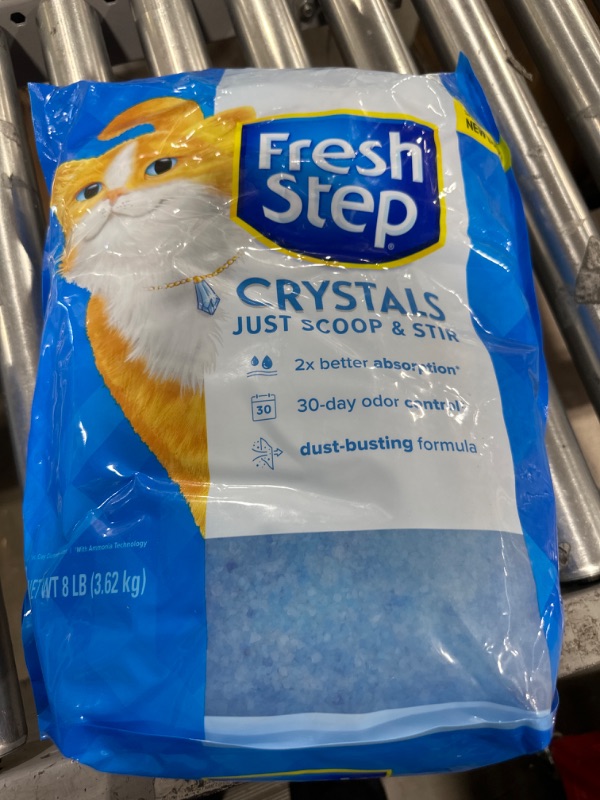 Photo 2 of Fresh Step Crystals, Premium Cat Litter, Scented, 8 Pounds 8 Pound (Pack of 1)