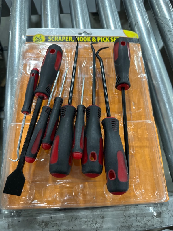 Photo 2 of 8MILELAKE Precision Scraper, Hook and Pick Set 9pc Gasket Scraping Hose Removal Tool Set
