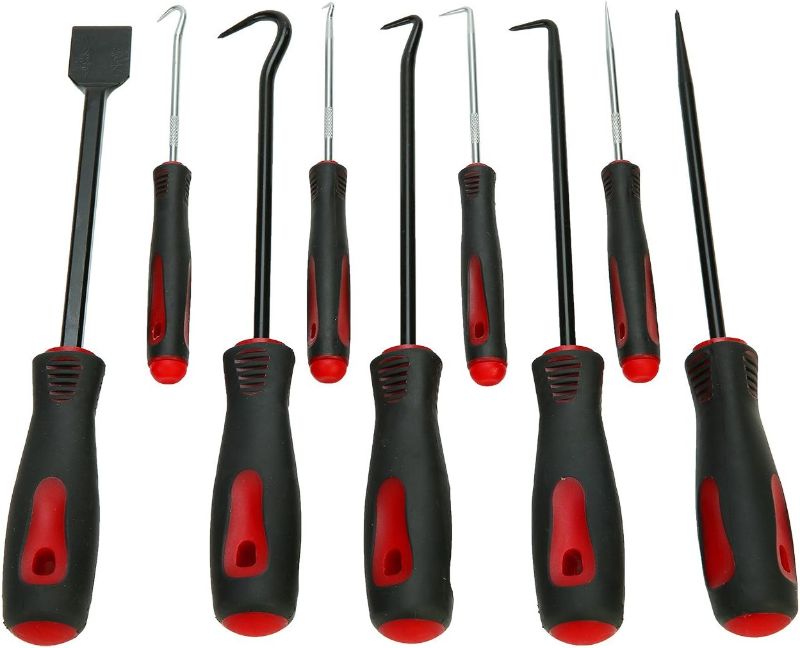 Photo 1 of 8MILELAKE Precision Scraper, Hook and Pick Set 9pc Gasket Scraping Hose Removal Tool Set
