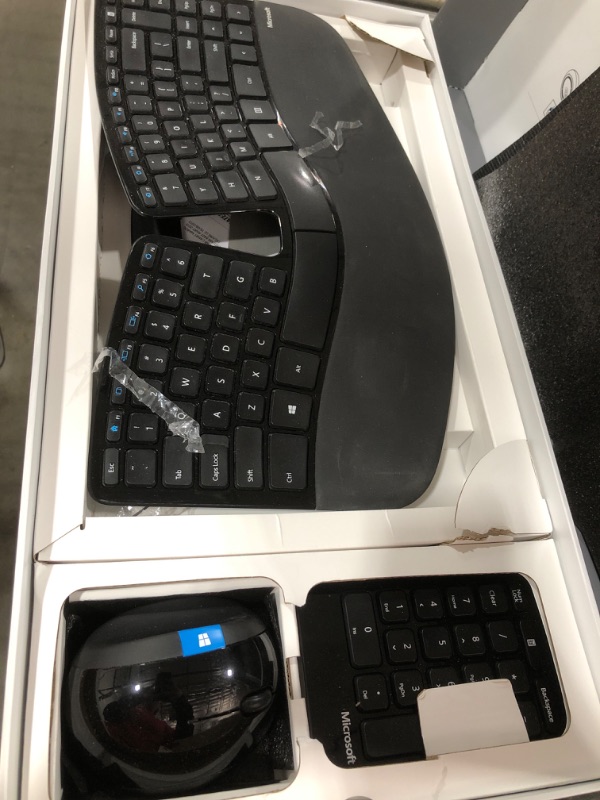 Photo 2 of Microsoft Sculpt Ergonomic Wireless Desktop Keyboard and Mouse - Black. Wireless , Comfortable, Ergonomic Keyboard and Mouse Combo with Split Design and Palm Rest.
