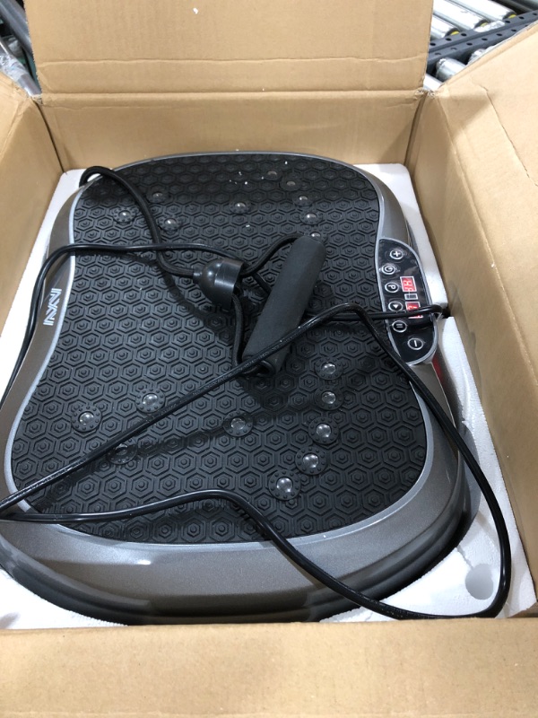 Photo 1 of AXV Vibration Plate Exercise Machine Whole Body Workout Vibrate Fitness Platform Lymphatic Drainage Machine for Weight Loss Shaping Toning Wellness Home Gyms Workout MINI-GRAY
