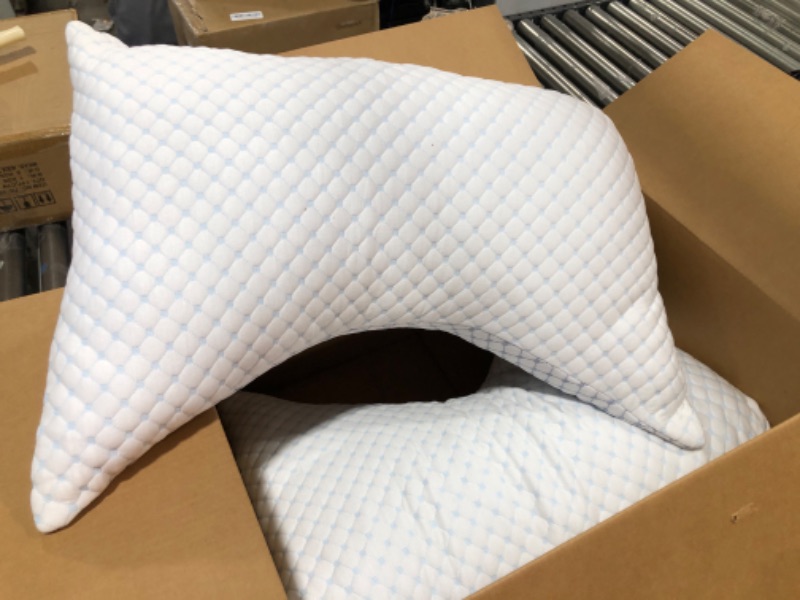 Photo 1 of 2 PACK CRESCENT SHAPE MEMORY FOAM PILLOWS