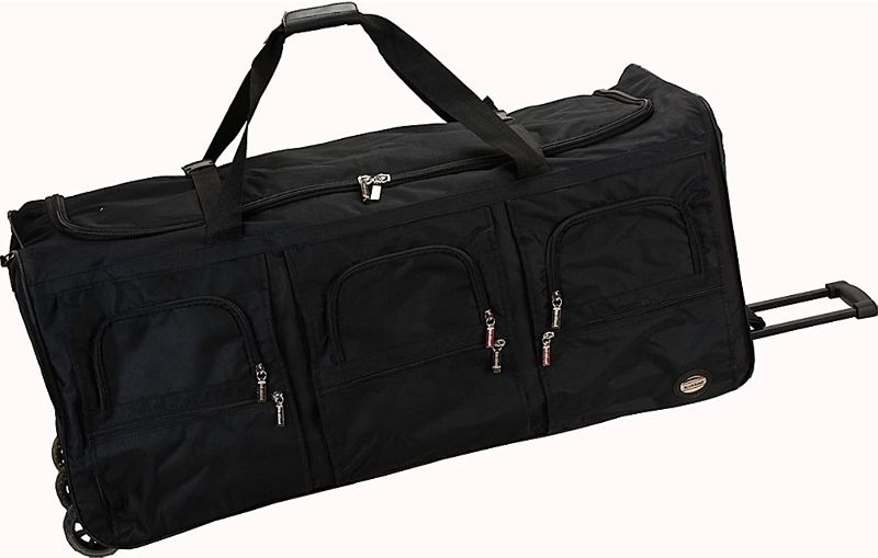 Photo 1 of  Rockland Rolling Duffel Bag, Black, 40-Inch 