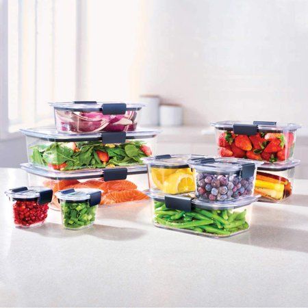 Photo 1 of  Rubbermaid Brilliance Plastic Food Storage Containers 20-piece Set 