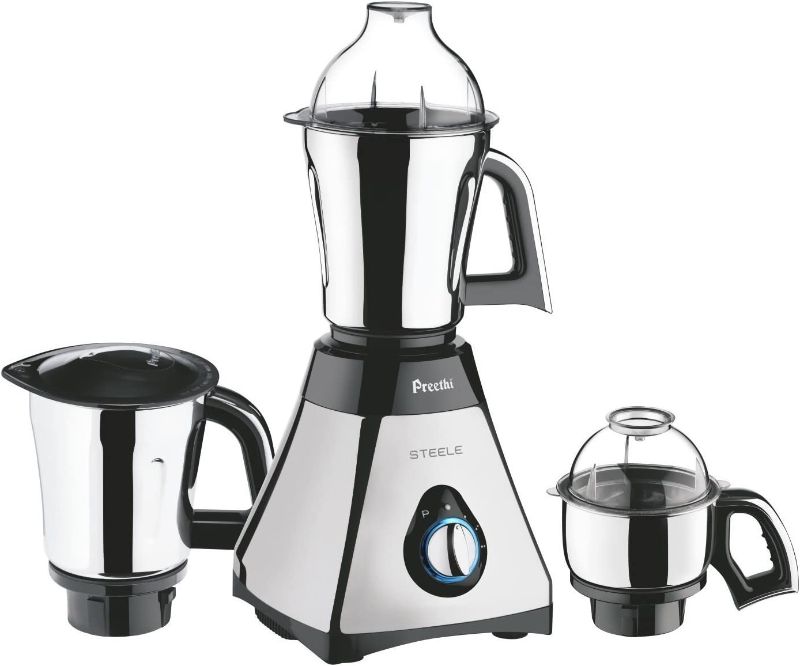 Photo 1 of Preethi Mixer Grinder, 13 x 8.6 x 12.5 inches, Black, Silver
