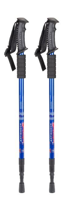 Photo 1 of Aihoye Hiking Trekking Poles, 2 Pack Collapsible,Lightweight, Anti Shock, Hiking or Walking Sticks,Adjustable Hiking Pole for Men and Women
