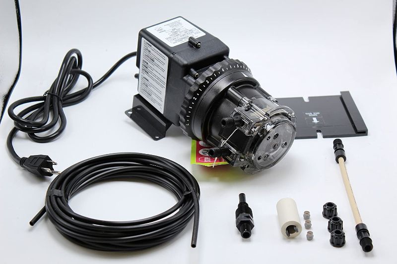 Photo 1 of Stenner Pump 85mhp17. Stenner Peristaltic Pump Adjustable Head - Rated at 0.8 to 17.0 gpd adjustable head. Rated at 100 psi. Ideal Chlorine Pump. Ideal Chlorine Injection Pump. Chlorinator Pump
