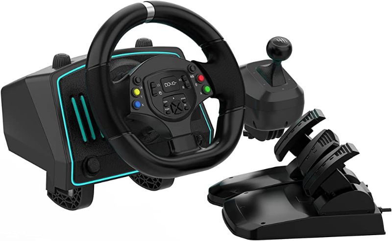 Photo 1 of  DOYO 1080° Gaming Racing Wheel with Pedals and Shifter, Steering Wheel for PC, Xbox One, Xbox Series 360, PS4, PS3 and Nintendo Switch 