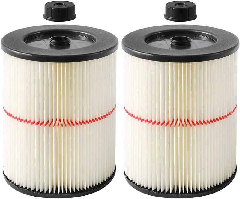 Photo 1 of 17816 Filter for Craftsman Shop Vac Air Filter, Replacement for Craftsman Wet Dry vac Filter for Craftsman 9-17816 Vacuum Filter 5 6 8 12 16 Gallon and Larger Vacuum Cleaner 2 Pack
