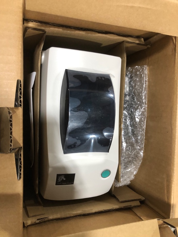 Photo 2 of ZEBRA TLP2824 Plus Thermal Transfer Desktop Monochrome Printer Print Width of 2 in Serial and USB Port Connectivity 282P-101110-000
