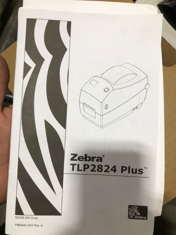 Photo 3 of ZEBRA TLP2824 Plus Thermal Transfer Desktop Monochrome Printer Print Width of 2 in Serial and USB Port Connectivity 282P-101110-000
