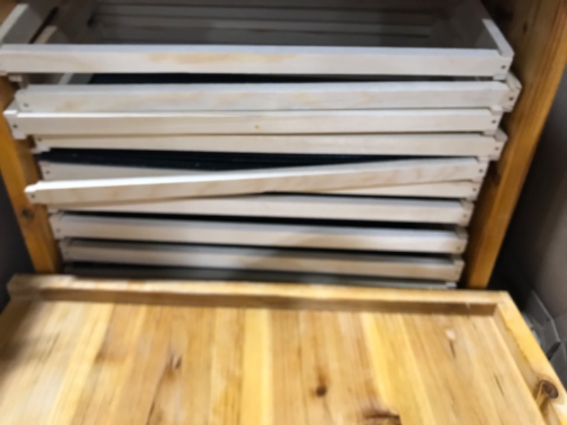 Photo 1 of 10-Frames Complete Beehive Kit, 100% Beeswax Coated Bee Hive Includes Frames and Beeswax Coated Foundation Sheet (2 Layer)
