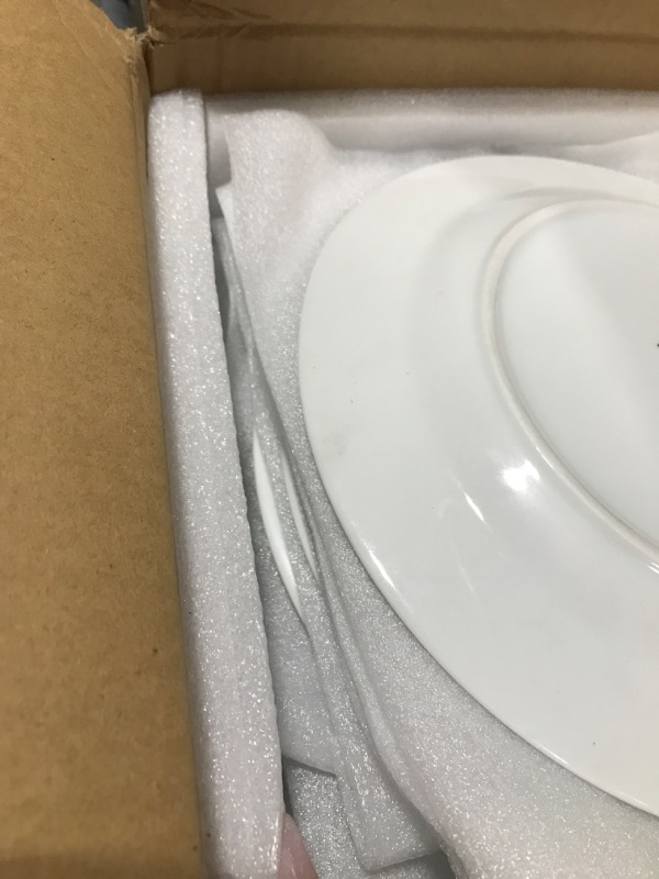 Photo 4 of 10.5" Catering Round Dinner Plate, Set of 12---some are dirty 
