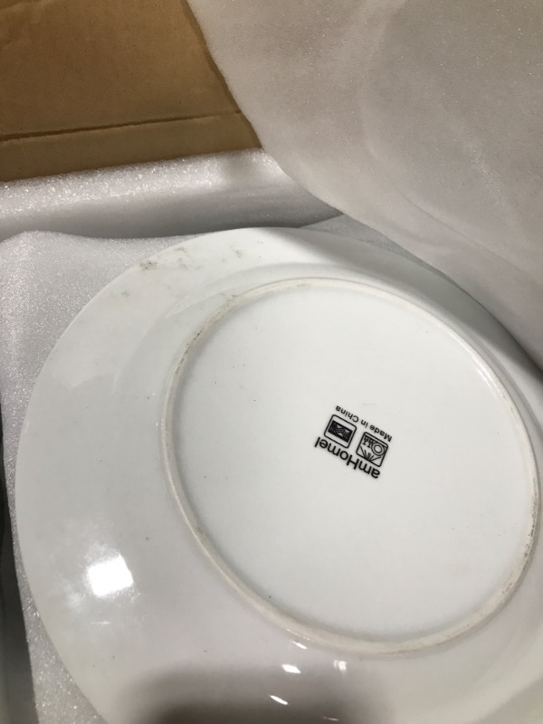 Photo 3 of 10.5" Catering Round Dinner Plate, Set of 12---some are dirty 
