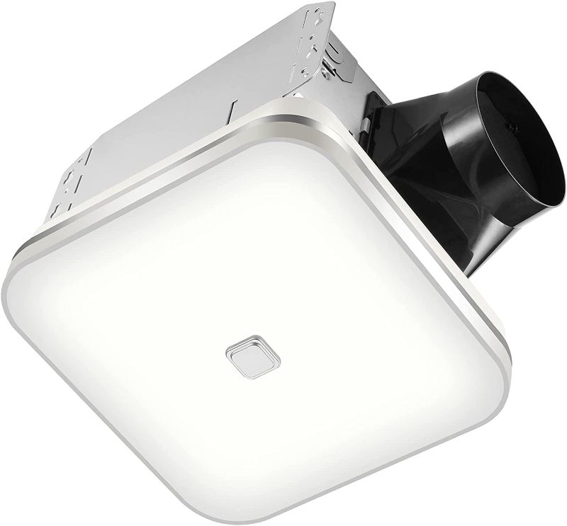 Photo 1 of OREiN Bathroom Exhaust Fan with Light, 12W Bathroom Fan with LED Light, 100 CFM, 1.5 Sones Ventilation Fan Combo for Home, Quiet Energy Star Certified and HVI/FCC/ETL Listed, White----UNABLE TO TEST