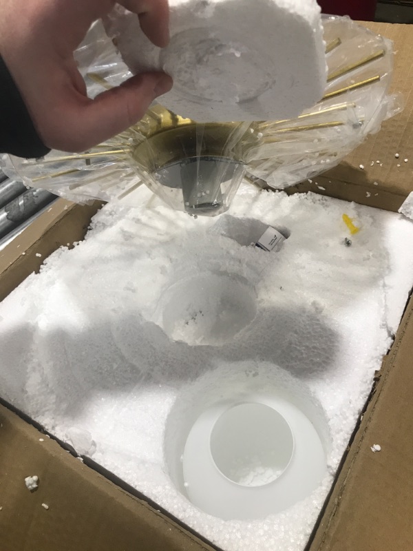 Photo 1 of SYZXSP Semi Flush Mount Ceiling Light Fixture, Mid Century Modern Gold Sun Flower Ceiling Lamp with Globe Glass Shade for Hallway entryway Foyer Porch