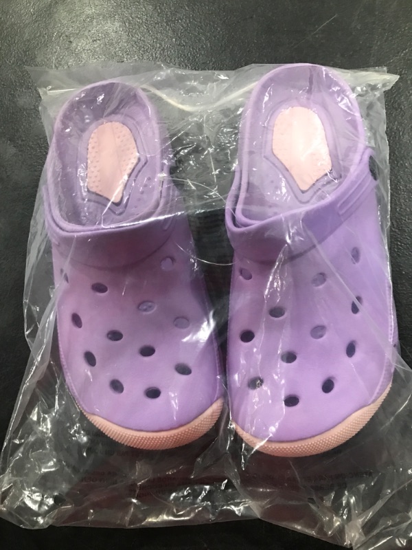 Photo 2 of ACANS Kid Clogs Garden Shoes Sandals Slippers KID1506 6-6.5 Big Kid Purple