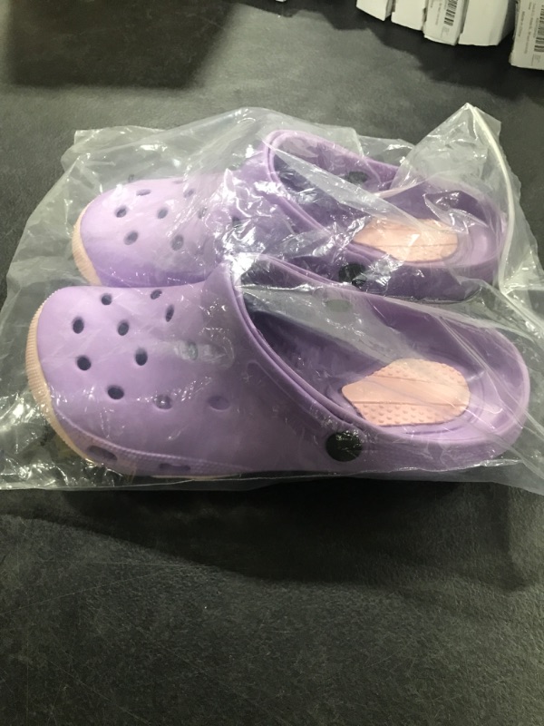 Photo 2 of ACANS Kid Clogs Garden Shoes Sandals Slippers KID1506 6-6.5 Big Kid Purple