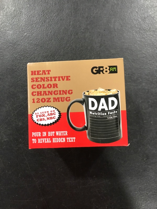 Photo 2 of 12oz Dad Nutrition Facts Funny Coffee Mugs for Dad. 