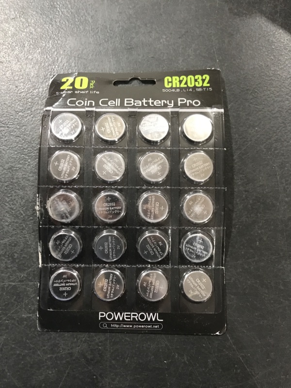 Photo 2 of  High Capacity CR2032 Battery (20-Pack)