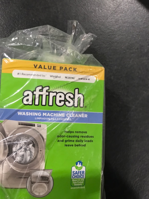 Photo 2 of Affresh Washing Machine Cleaner, Cleans Front Load and Top Load Washers, Including HE, 6 Tablets 6 Count (Pack of 1) Washing Machine Cleaner