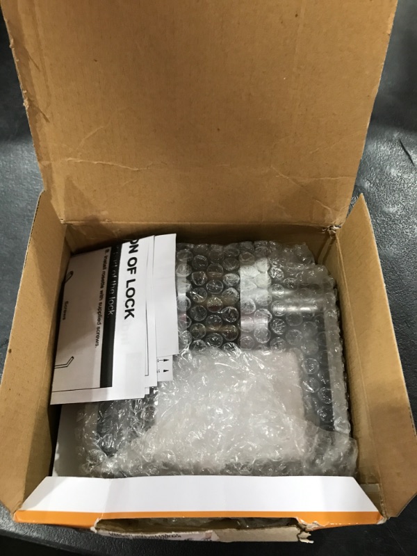 Photo 1 of VIZILOK ADA Compliant, Single Egress Indicator Privacy Lock C5FS-L Durable ANSI Grade 2 Comp Commercial LeftHanded Non Reversible in-Use or Vacant Push Button Lever - Satin Chrome